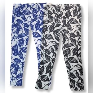 NWT Set Of 2 Dinamit Women's Plus Size Floral Print Stretch Leggings Size 3X